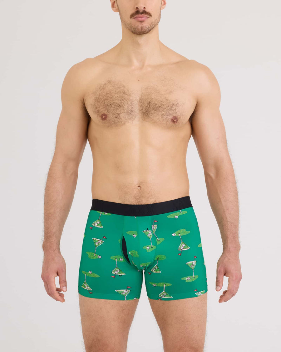 SAXX M Droptemp Boxer Cooling Cotton GOLF MARTINI-LUSH MEADOW