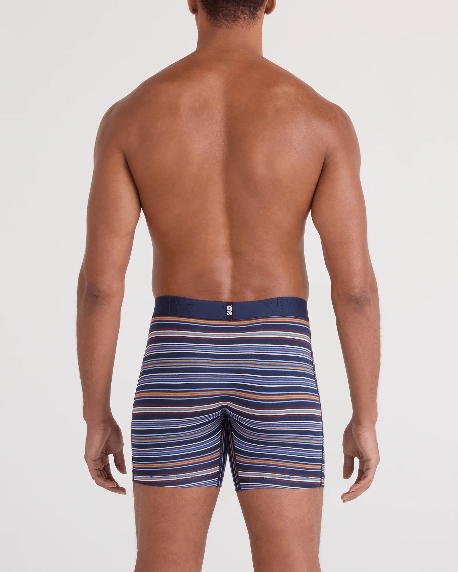 SAXX M Droptemp Cooling Cotton Boxer VIVID STRIPE MARITIME