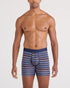 SAXX M Droptemp Cooling Cotton Boxer VIVID STRIPE MARITIME
