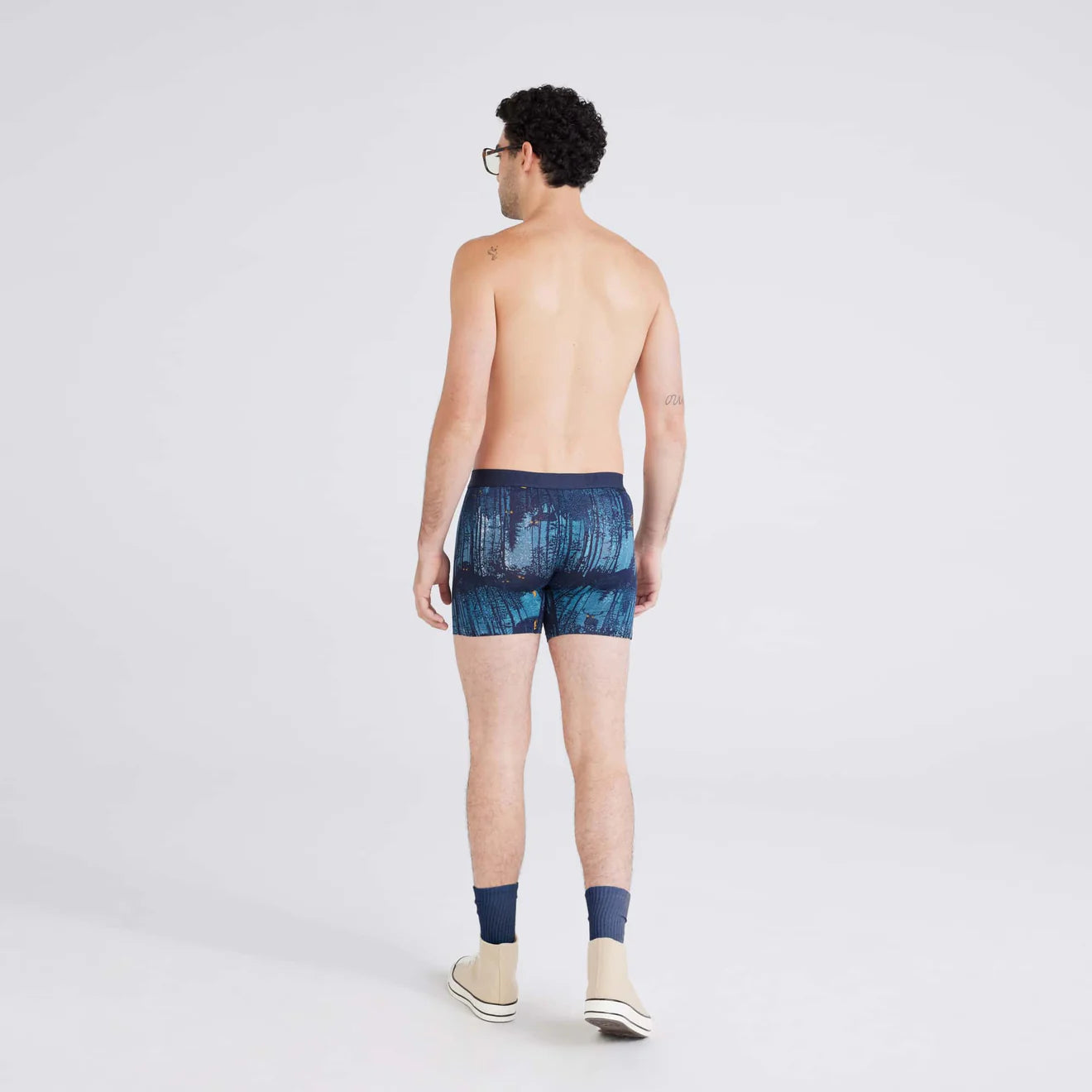 SAXX M Vibe Boxer Brief FOREST WALK DARK INK