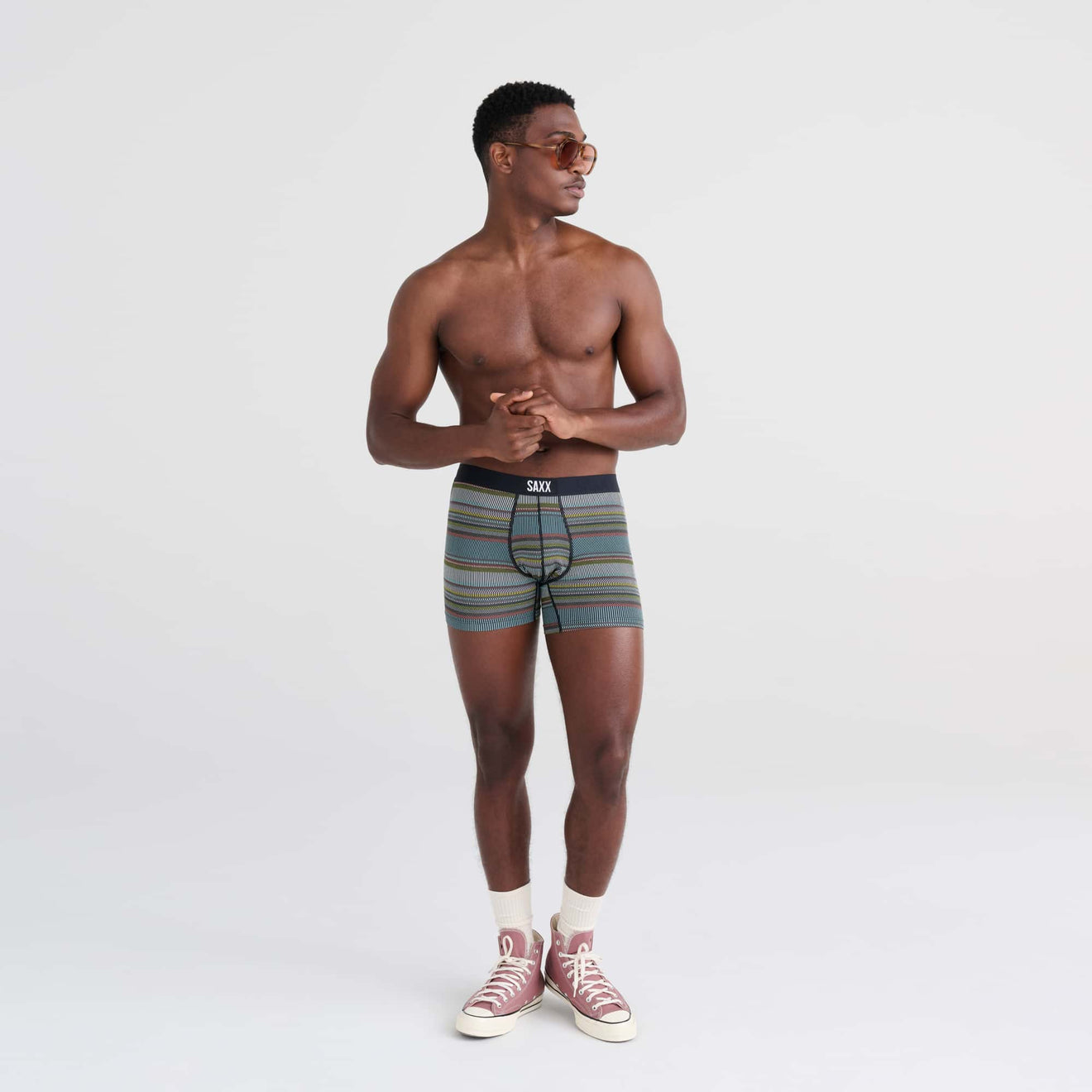 SAXX M Vibe Boxer Brief HYPERACTIVE STRIPE