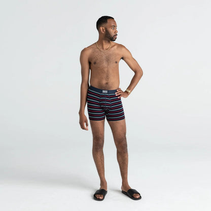 SAXX M Vibe Boxer Brief INK COAST STRIPE