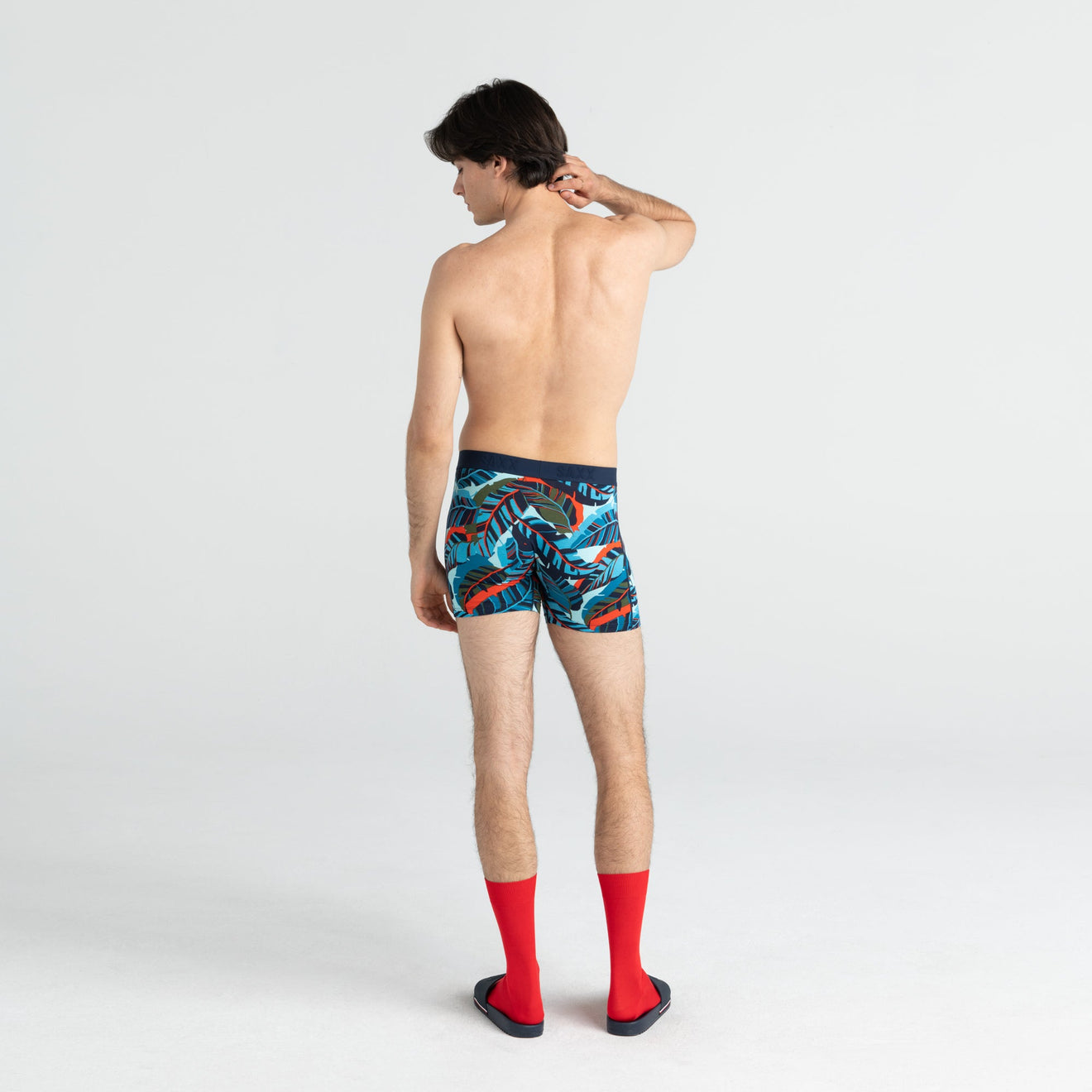 SAXX M Vibe Boxer Brief BLUE POP JUNGLE