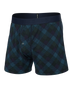 SAXX M Droptemp Cool Sleep Boxer BISON CHECK MARITIME