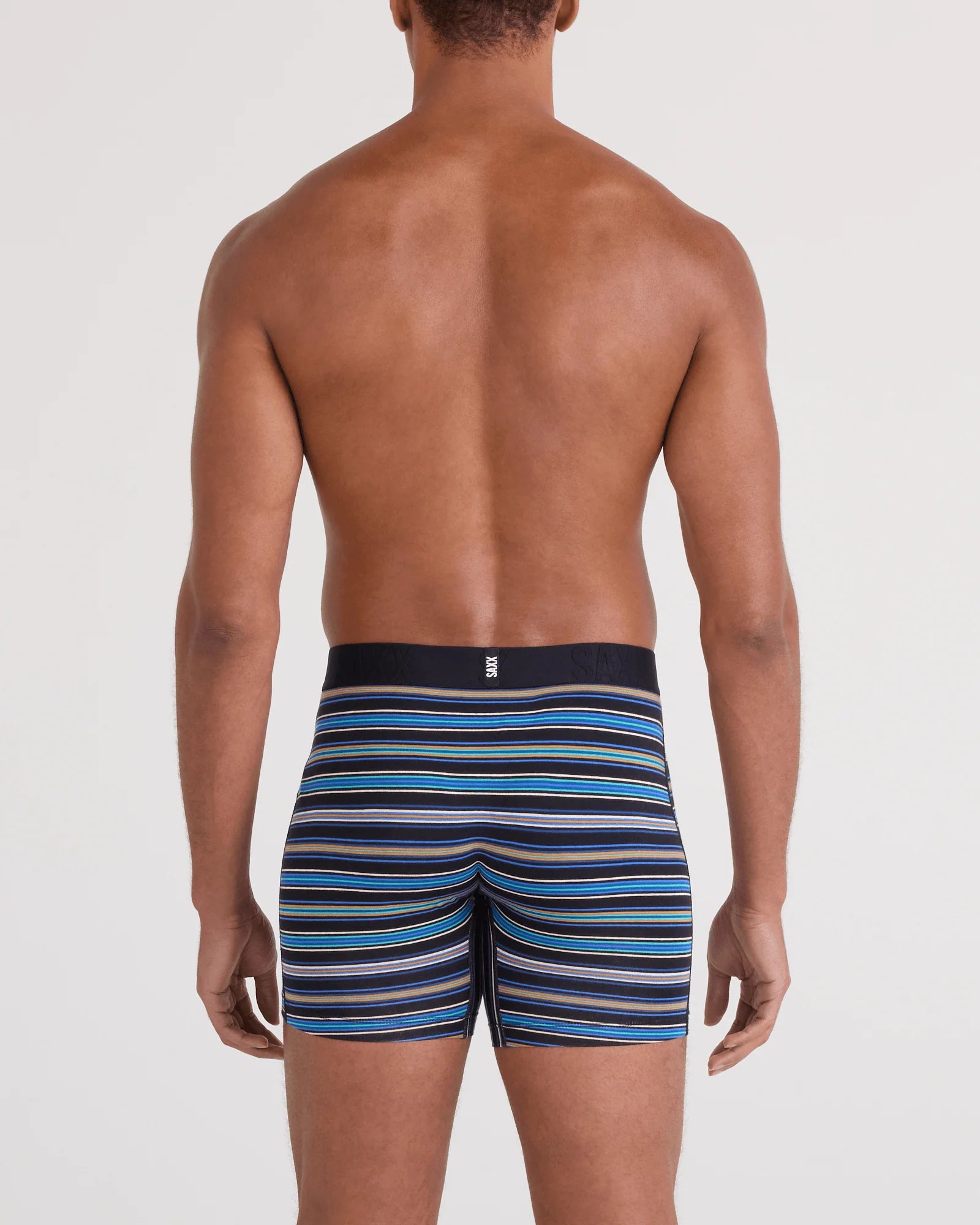 SAXX DropTemp Boxer Brief 2Pack VIVID STRIPE / DK GREY HEATHER