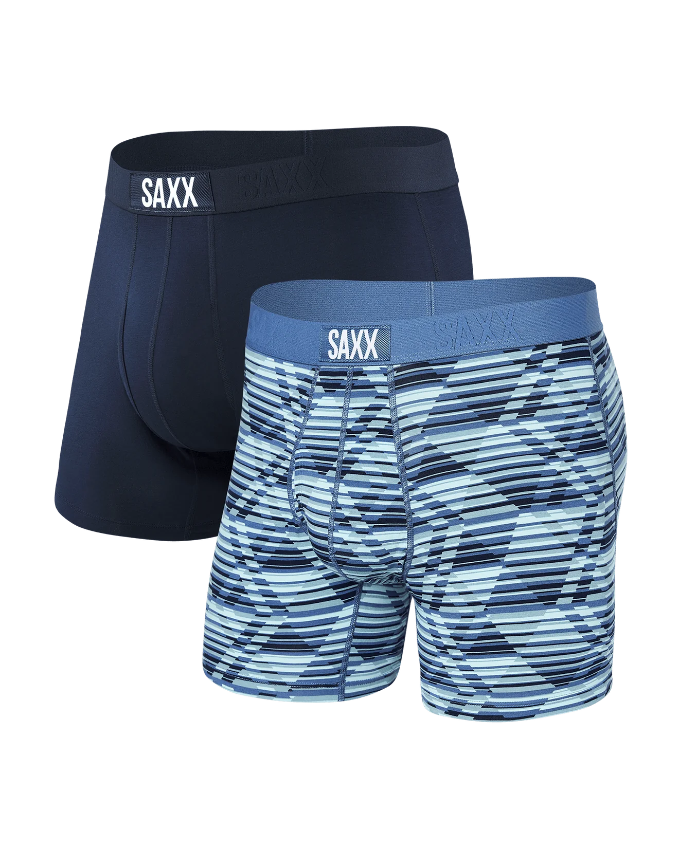 SAXX M Ultra Boxer Brief 2-Pack DAZED ARGYLE/NAVY