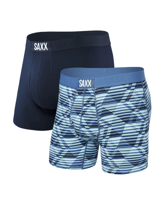 SAXX M Ultra Boxer Brief 2-Pack DAZED ARGYLE/NAVY