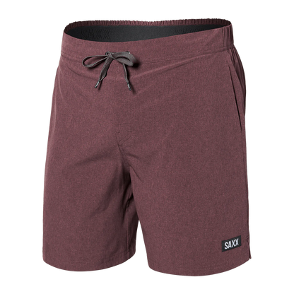 SAXX M 2N1 Sport 2 Life Short SUNSET RED HEATHER