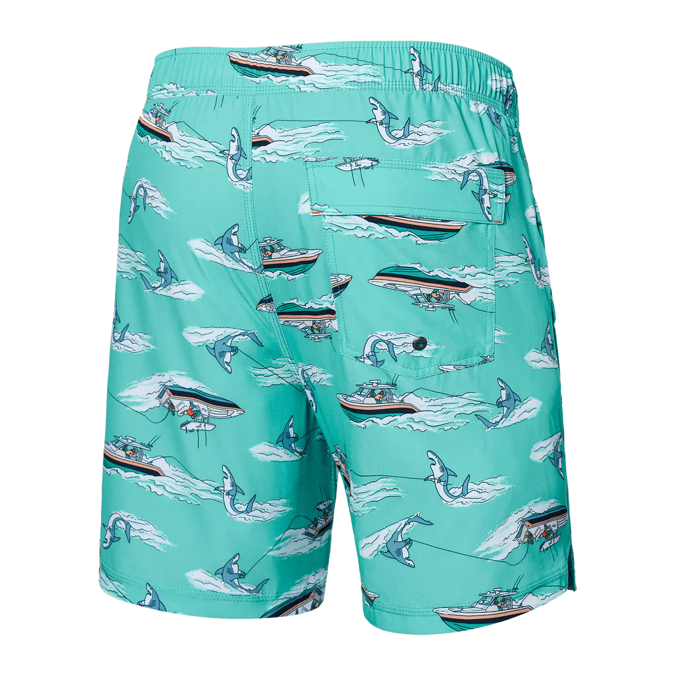 SAXX M Oh Buoy 2N1 Volley 7" SHARKSKI TURQUOISE