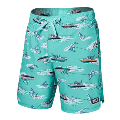 SAXX M Oh Buoy 2N1 Volley 7" SHARKSKI TURQUOISE