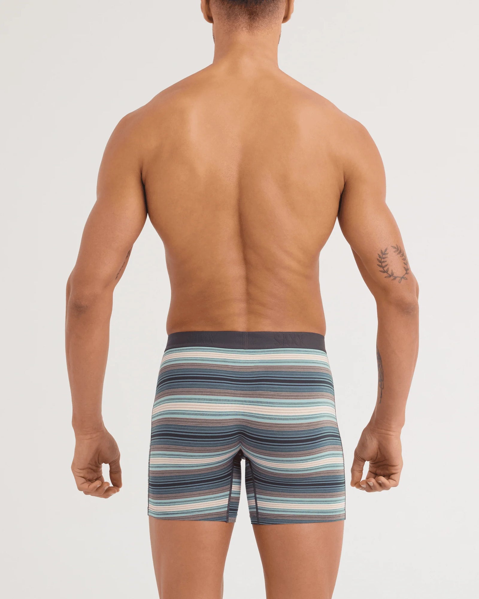 SAXX M Vibe Boxer Brief Fly BAJA STRIPE