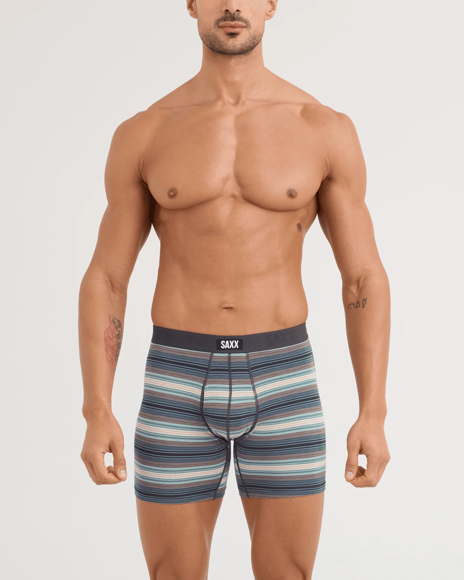 SAXX M Vibe Boxer Brief Fly BAJA STRIPE