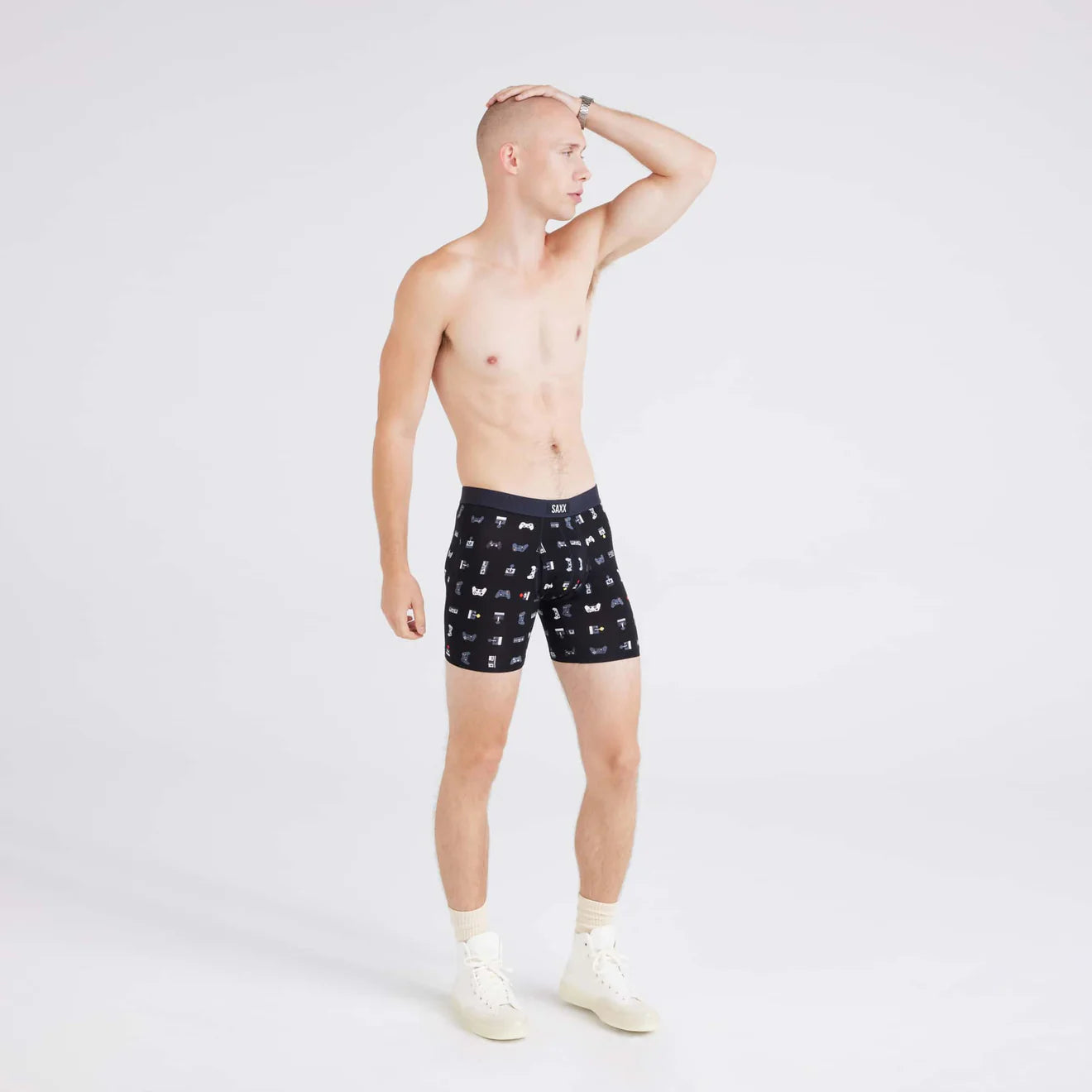 SAXX Vibe Boxer Brief GAMER BLACK