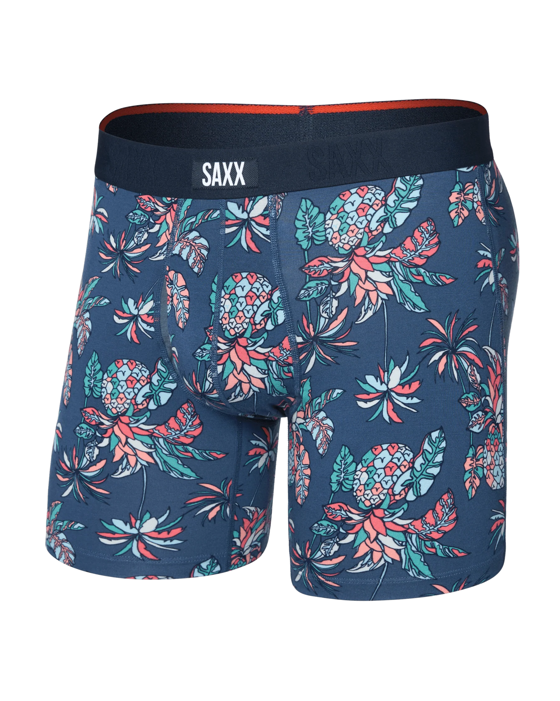 SAXX M Vibe Boxer Brief PINEAPPLE TROPIC - INDIGO