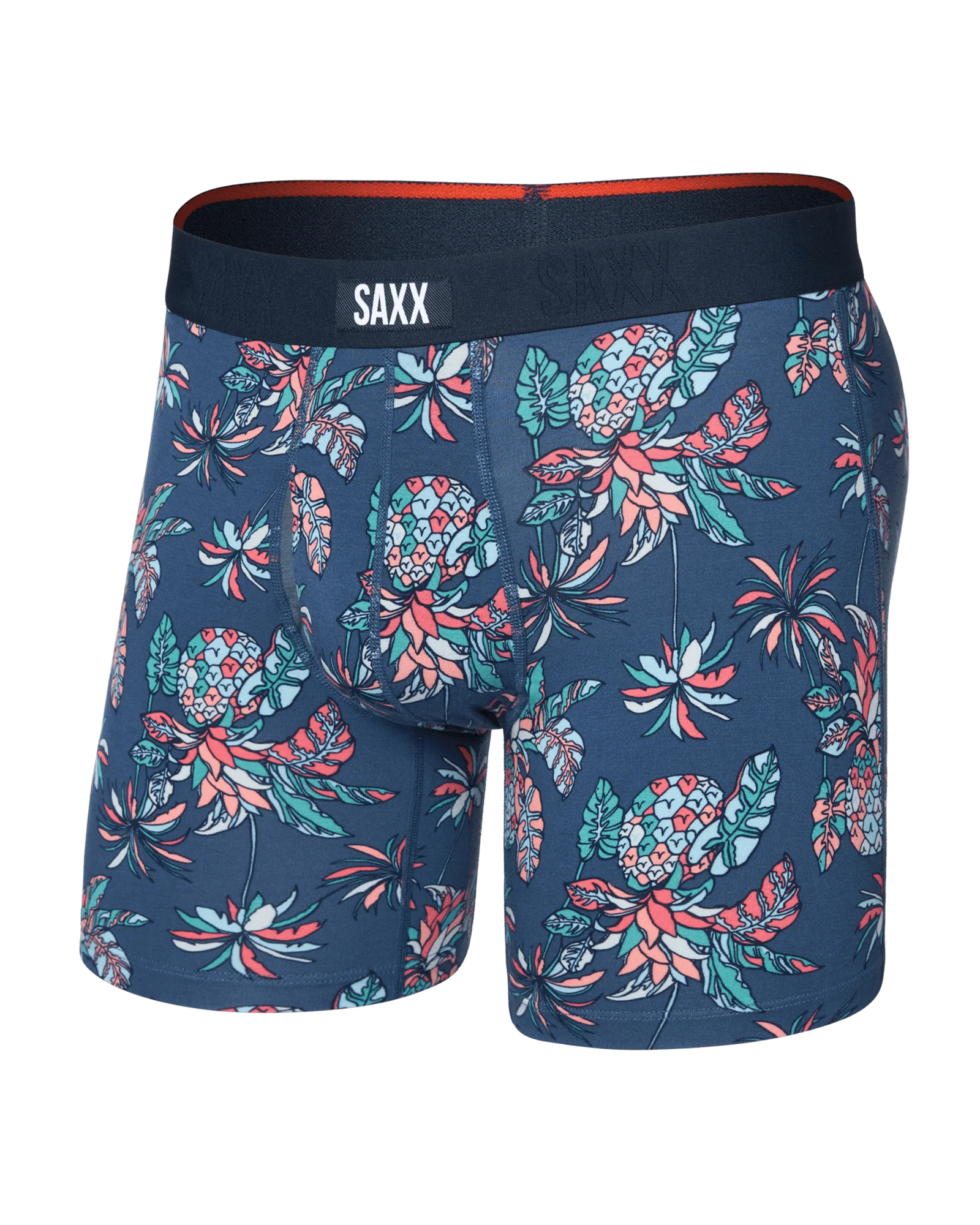 SAXX M Vibe Boxer Brief PINEAPPLE TROPIC - INDIGO