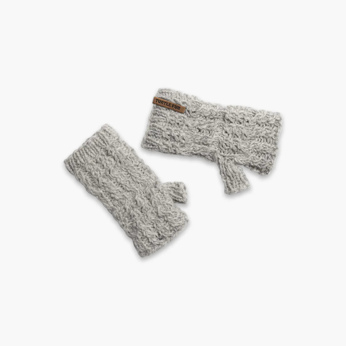 Turtle Fur Mika Mittens Fingerless Mittens SMOKE