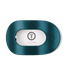 Teleties Large Flat Round Clip TEAL WITH IT