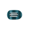 Teleties Small Flat Round Clip TEAL WITH IT