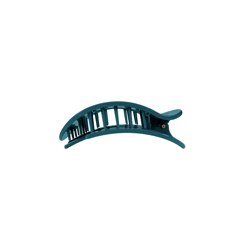 Teleties Small Flat Round Clip TEAL WITH IT