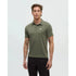 tentree M Lake Life Astir Polo DEEP OLIVE HEATHER SNACKING GULL