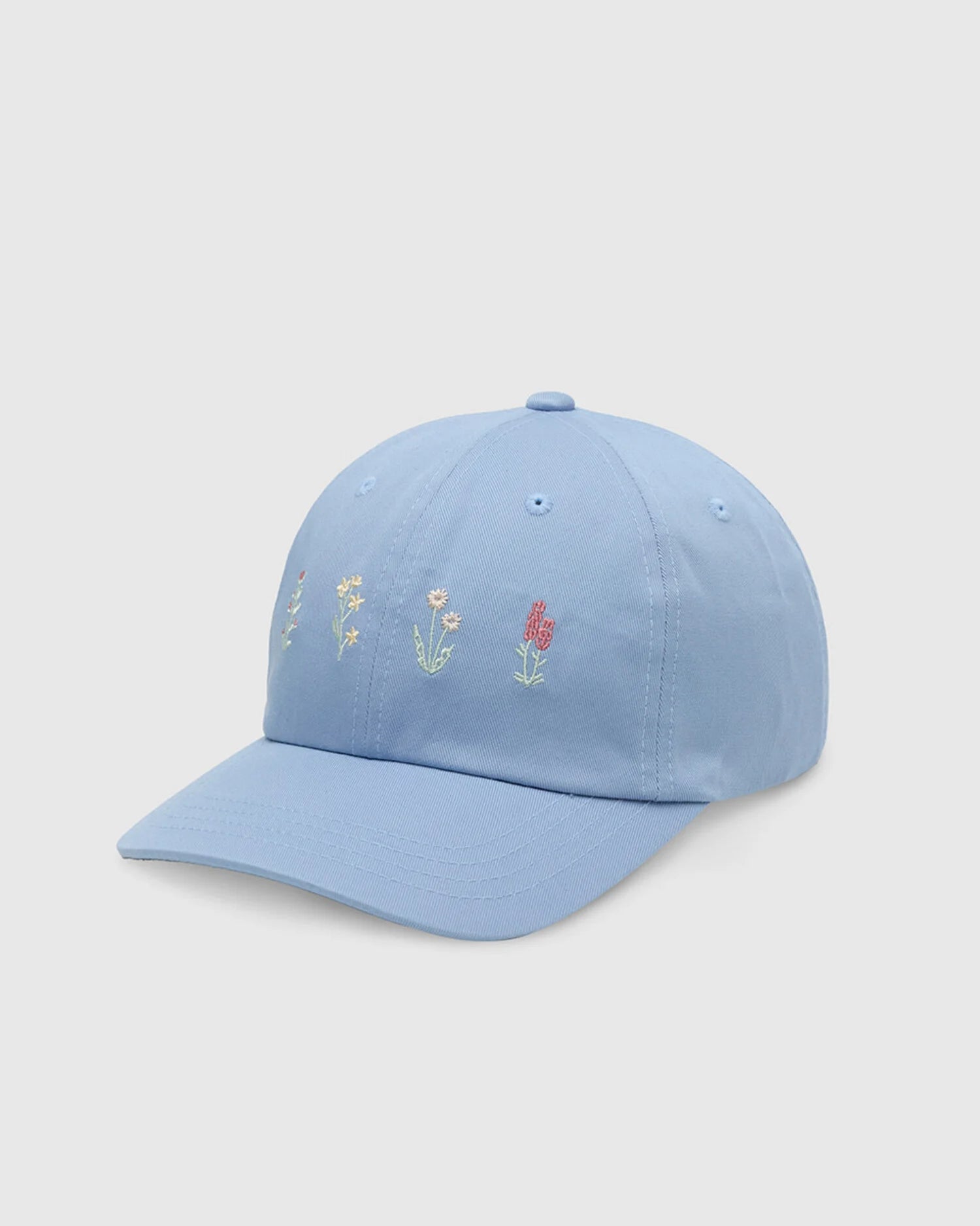 tentree Spring Floral Peak Hat LAKESIDE BLUE