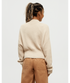 tentree W Highline 1/4 Zip Mock Neck WARM OAK