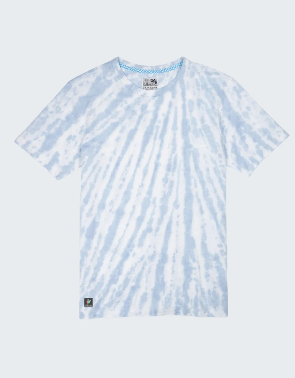 Baja Llama M SS Slub Tee Trip of A Lifetime TIE DYE WHITE