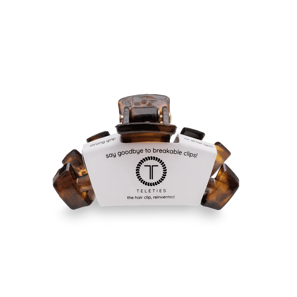 Teleties Tiny Classic Claw Clip TORTOISE
