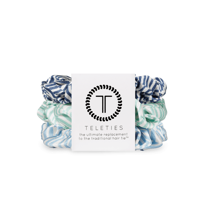 Teleties Large Silk Scrunchies TOTALLY TURQUOISE