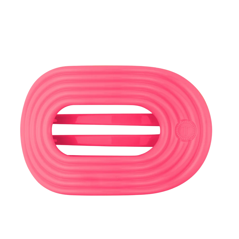 Teleties Large Round Flat Clip TROPIC TWIST