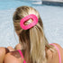 Teleties Large Round Flat Clip TROPIC TWIST