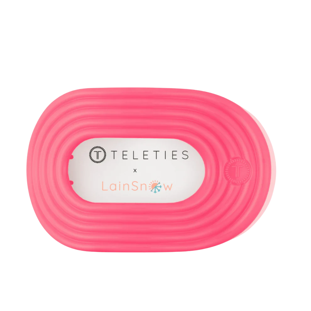 Teleties Large Round Flat Clip TROPIC TWIST
