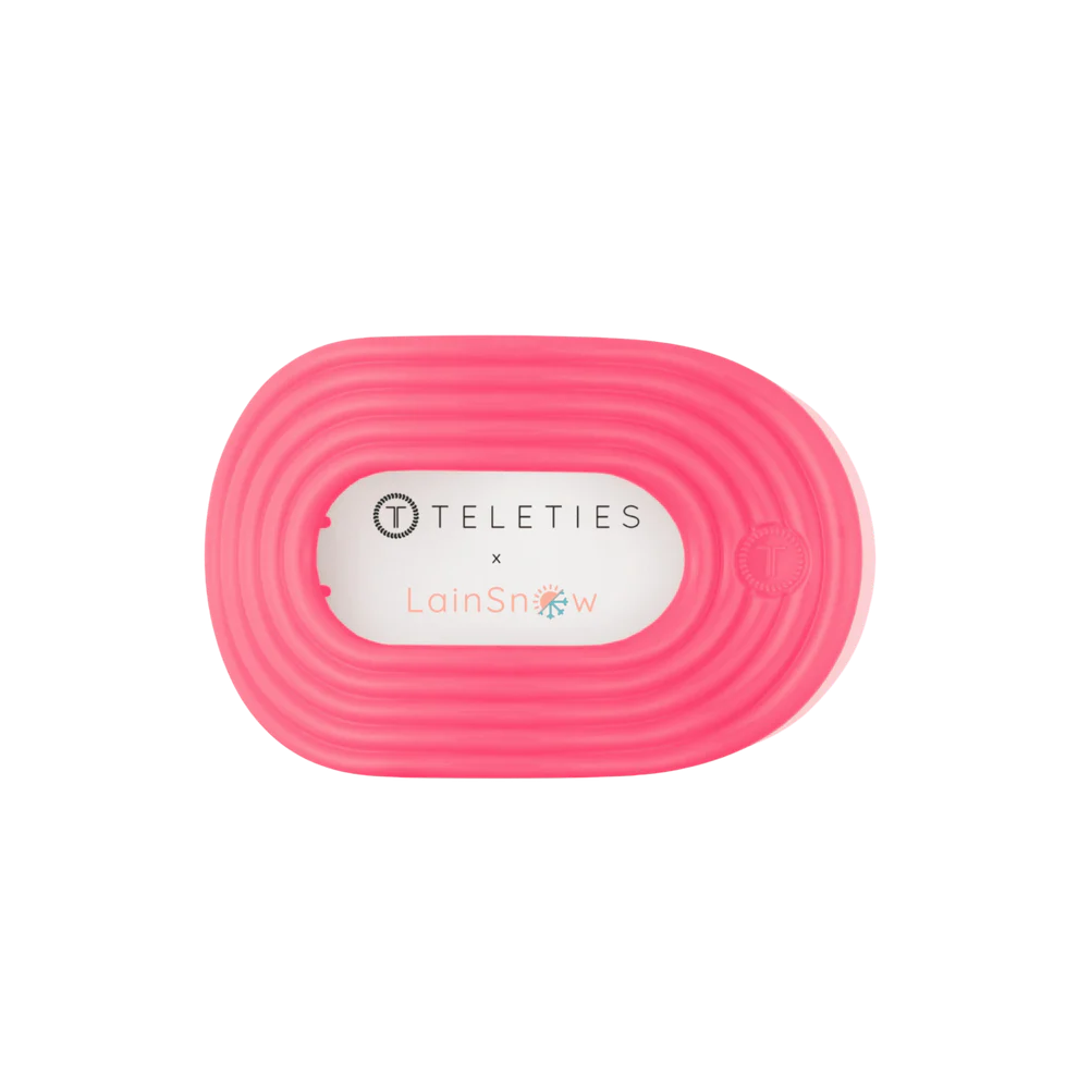 Teleties Medium Flat Round Hair Clip TROPIC TWIST