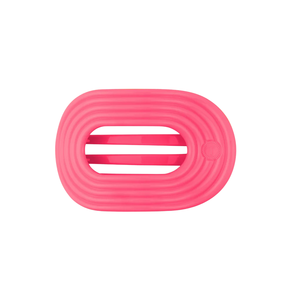 Teleties Medium Flat Round Hair Clip TROPIC TWIST