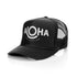 ALOHA Trucker Hat WHITE / BLACK