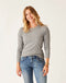 Carve Designs W LS  Ever Top PEWTER HEATHER
