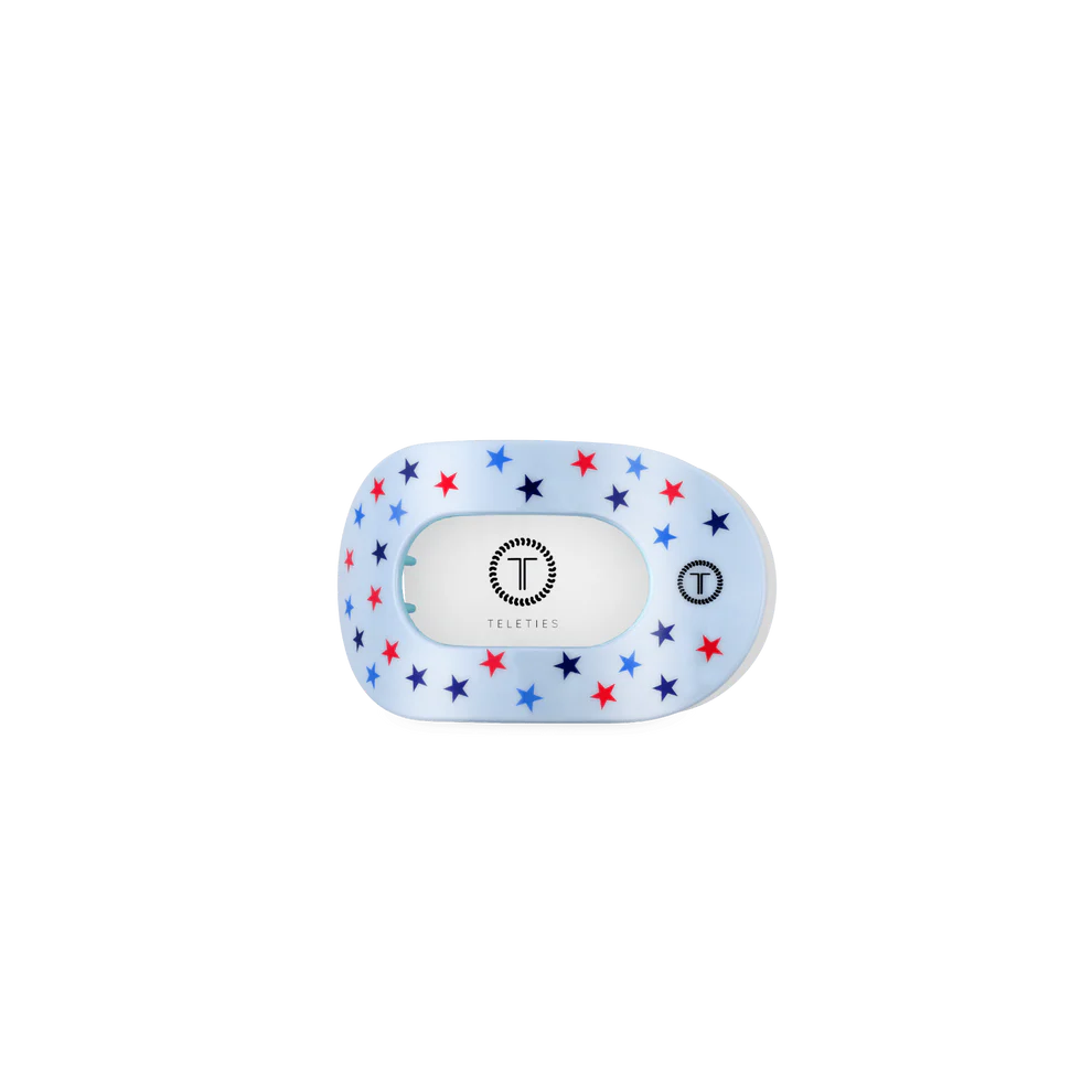 Teleties Tiny Flat Round Clip UNITED WE SPARKLE