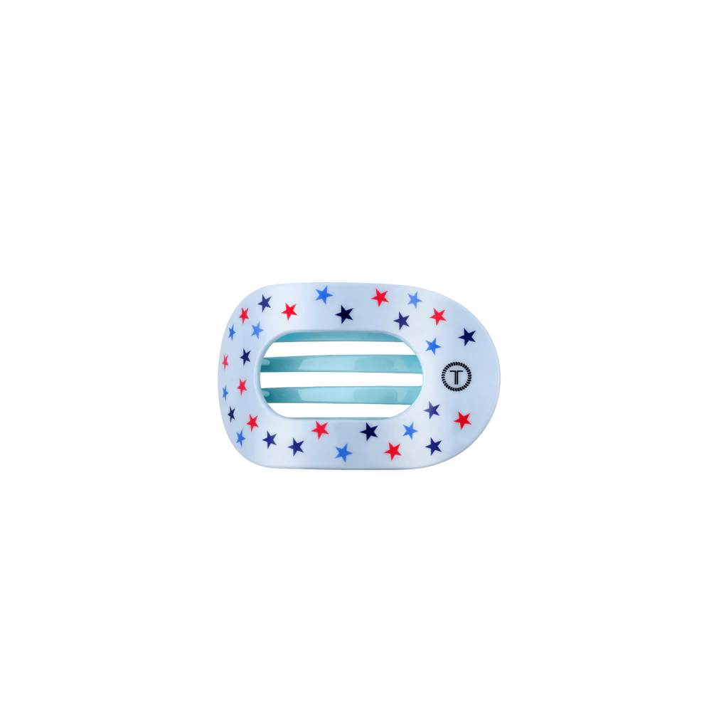 Teleties Tiny Flat Round Clip UNITED WE SPARKLE