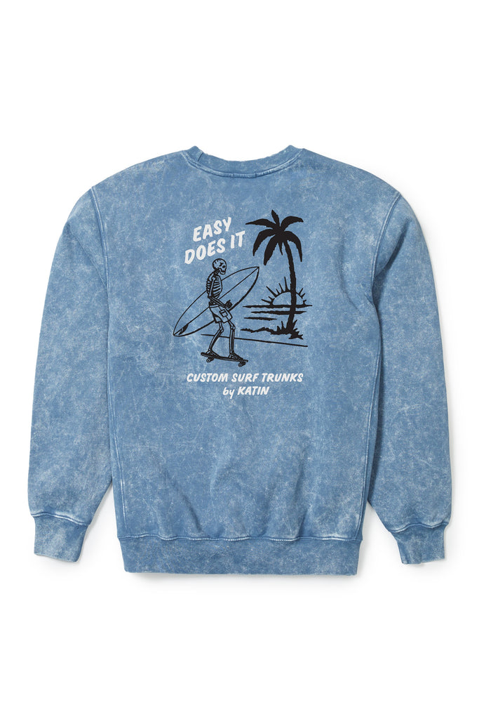 Katin Boys Swift Crew Fleece SPRING BLUE SAND WASH