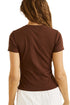Rhythm W SS Everyday Rib Tee CHOCOLATE