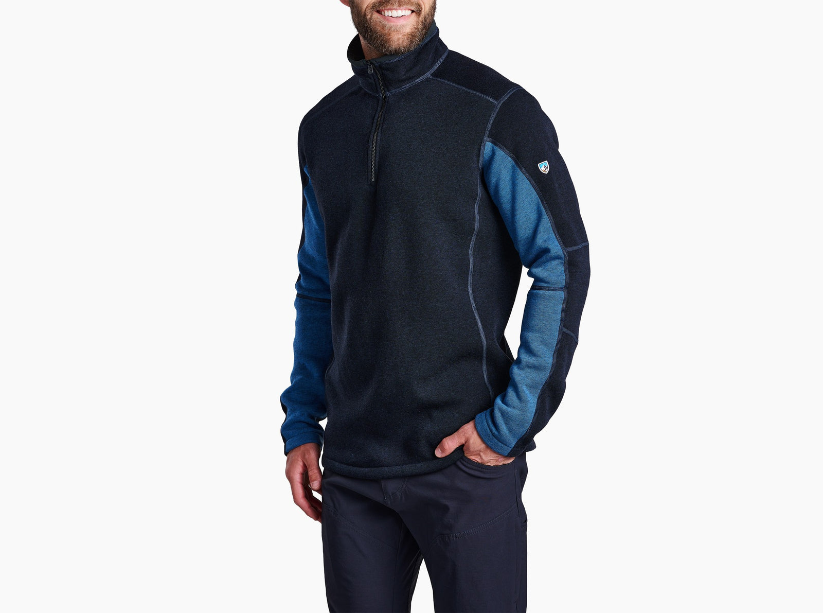 KUHL M Revel 1/4 Zip MUTINY BLUE/KUHL BLUE