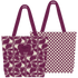ALOHA Collection Lattice Reversible Tote SANDSTONE PLUM