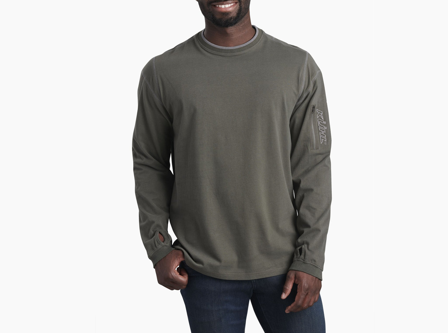 KUHL M LS Kommando Crew OLIVE SLATE