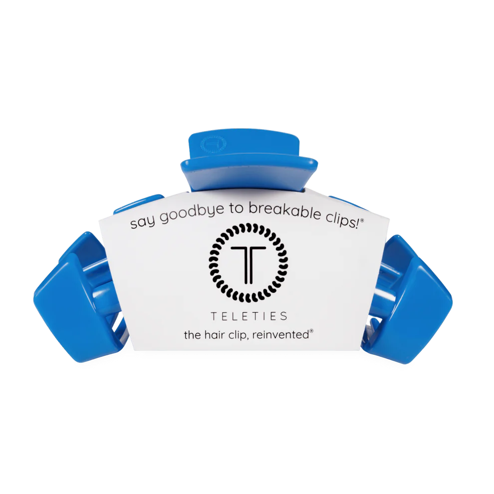 Teleties Large Classic Claw Clip USA BLUE