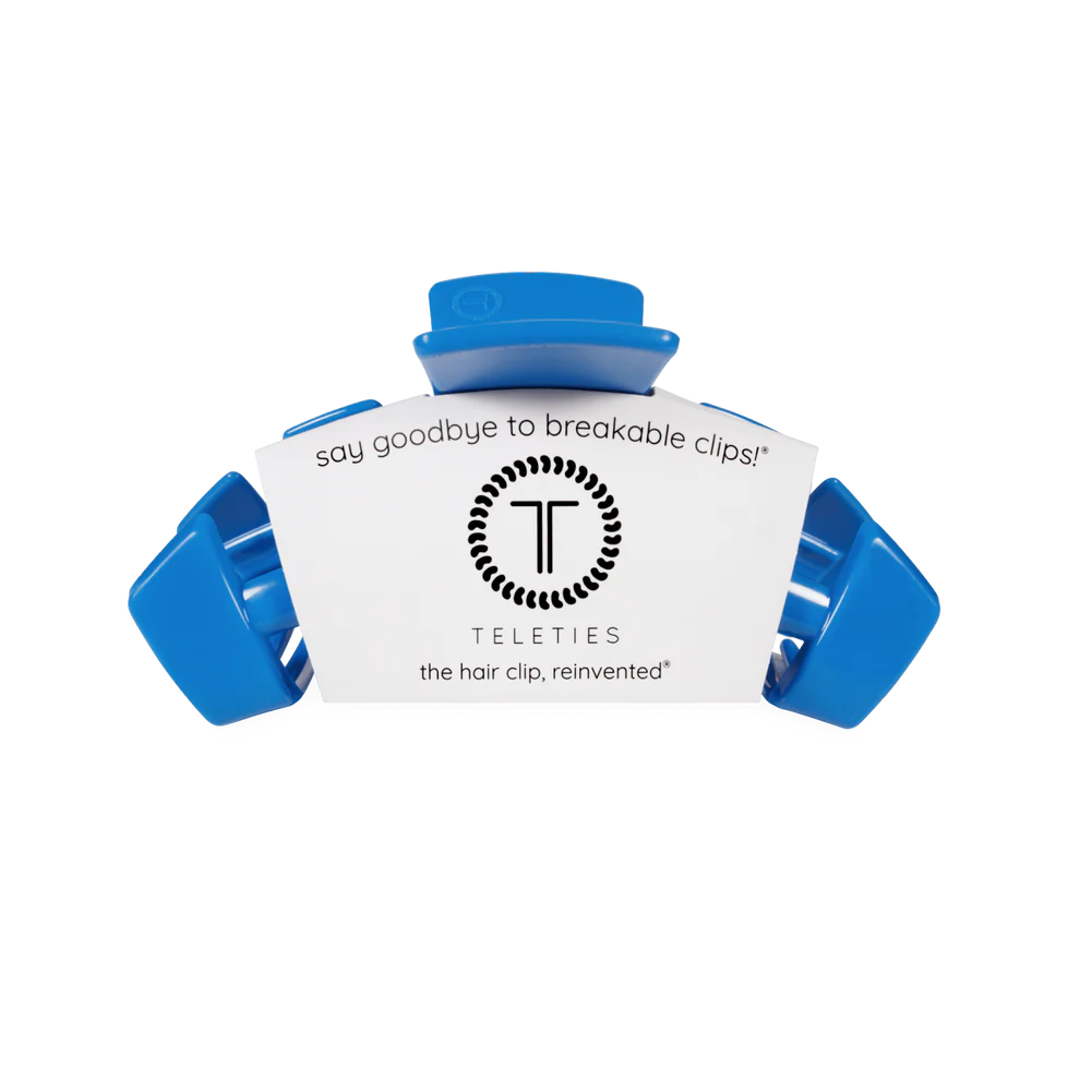 Teleties Medium Hair Claw Clip USA BLUE