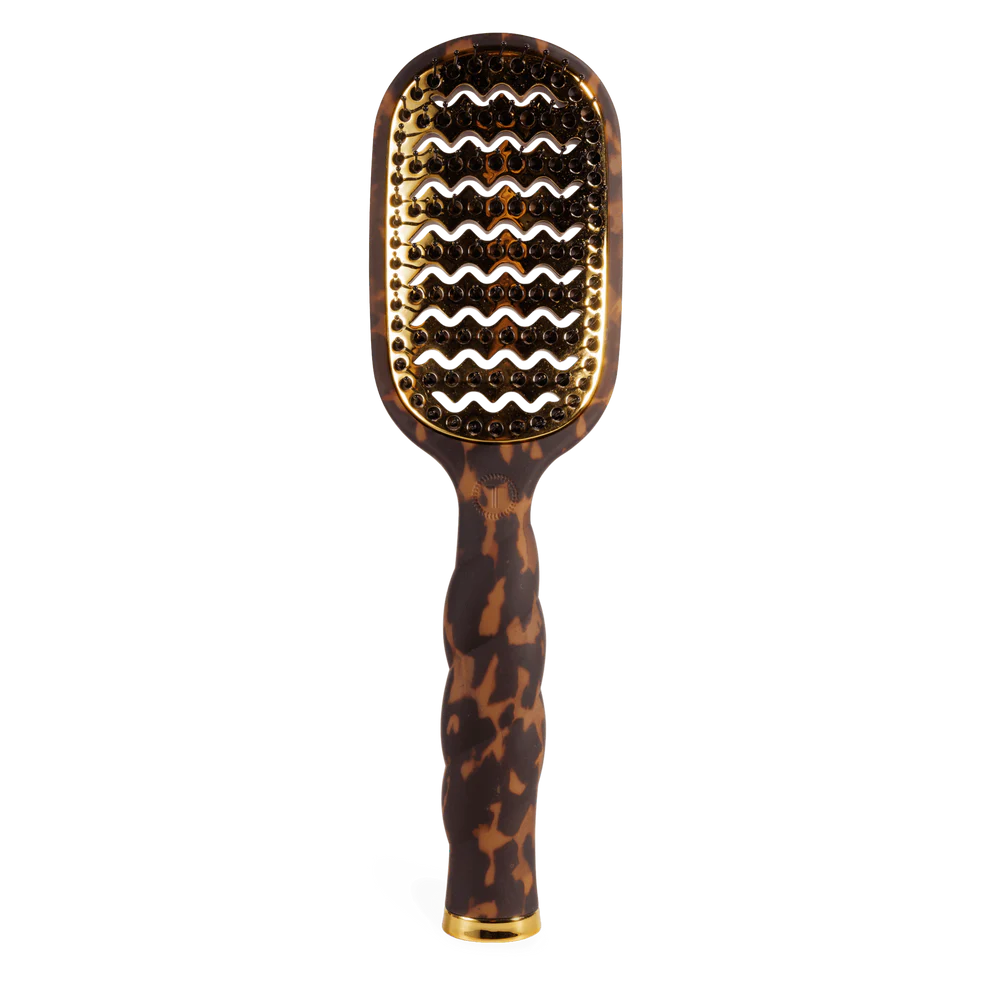 Teleties Vented Hair Brush All Hair Types - Full Size TORTOISE