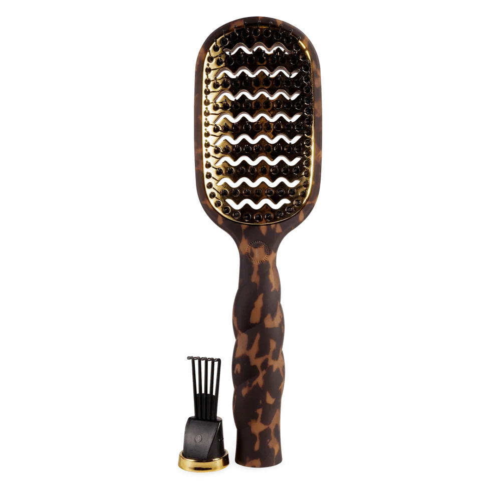 Teleties Vented Hair Brush All Hair Types - Full Size TORTOISE