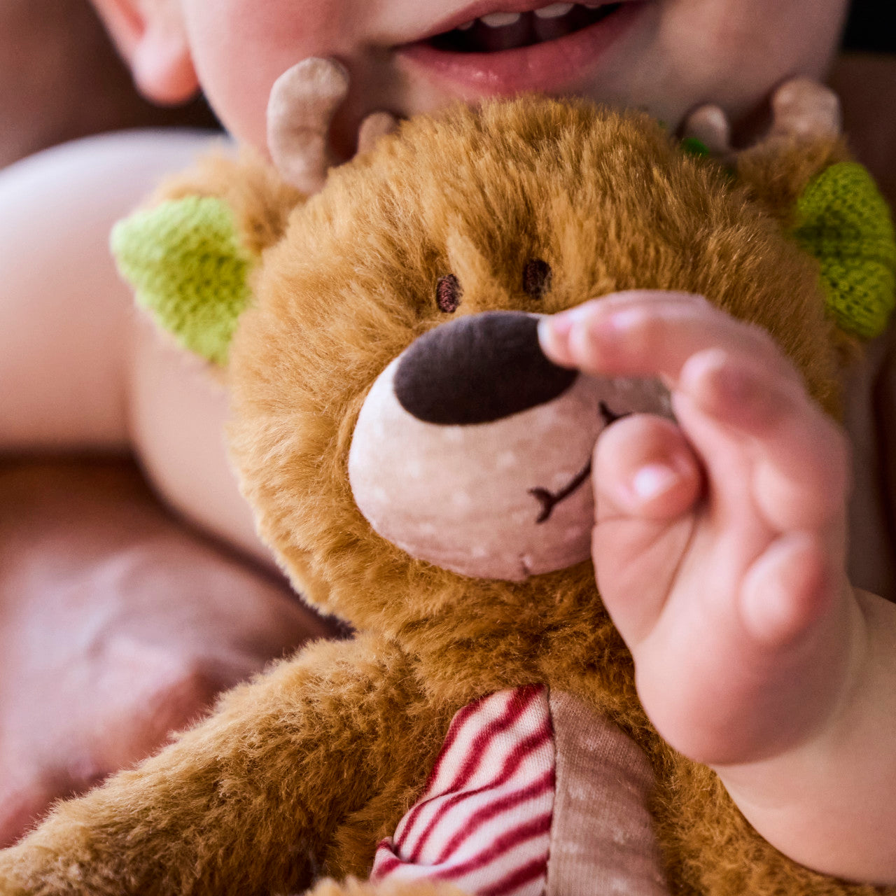 Demdaco Holiday Oddball Mini Reindeer Plush