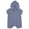Feather 4 Arrow Baby Finn Hooded Romper NAVY / WHITE