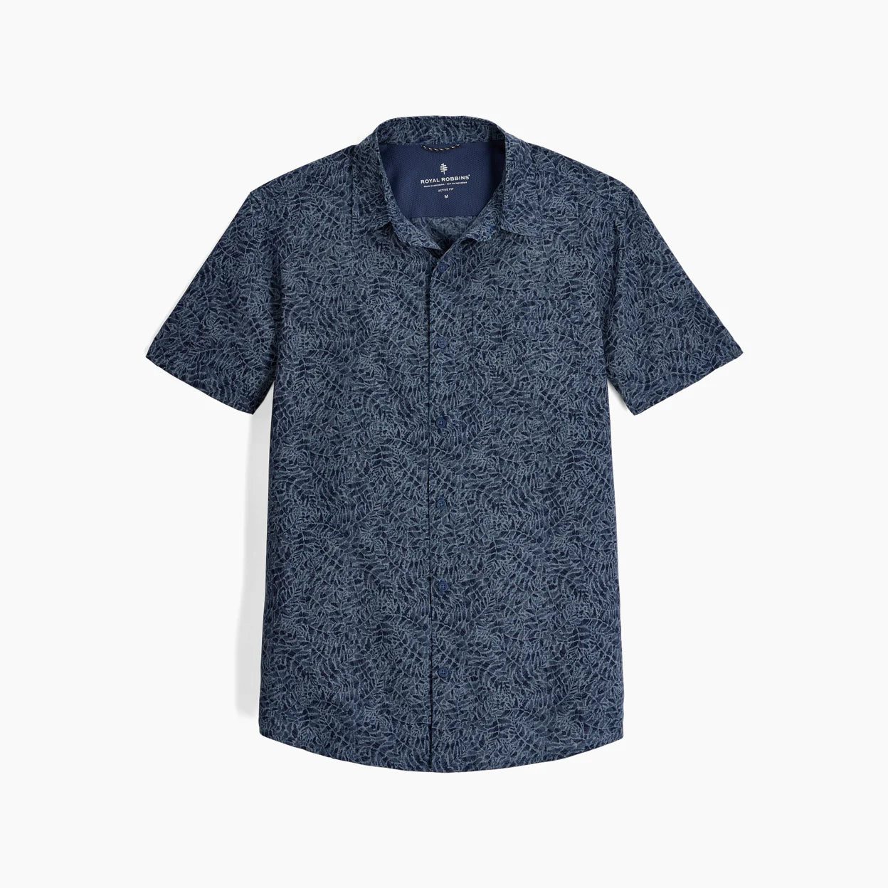 Royal Robbins M SS Amp Lite II NAVAL FROND PRINT